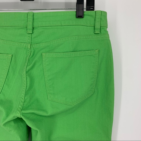 Talbots Capri Pant Signature Flare Crop Green Jean - Picture 9 of 12